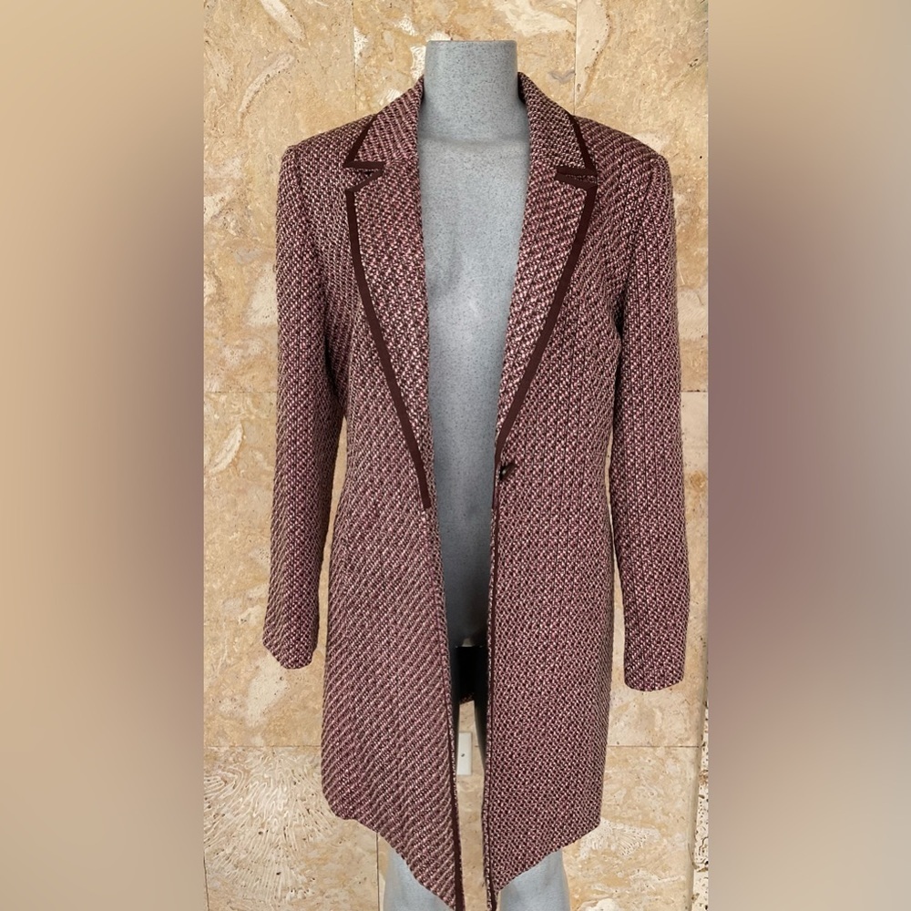 Lew Magran Elegant Tweed Women's Coat - Picture 3 of 10